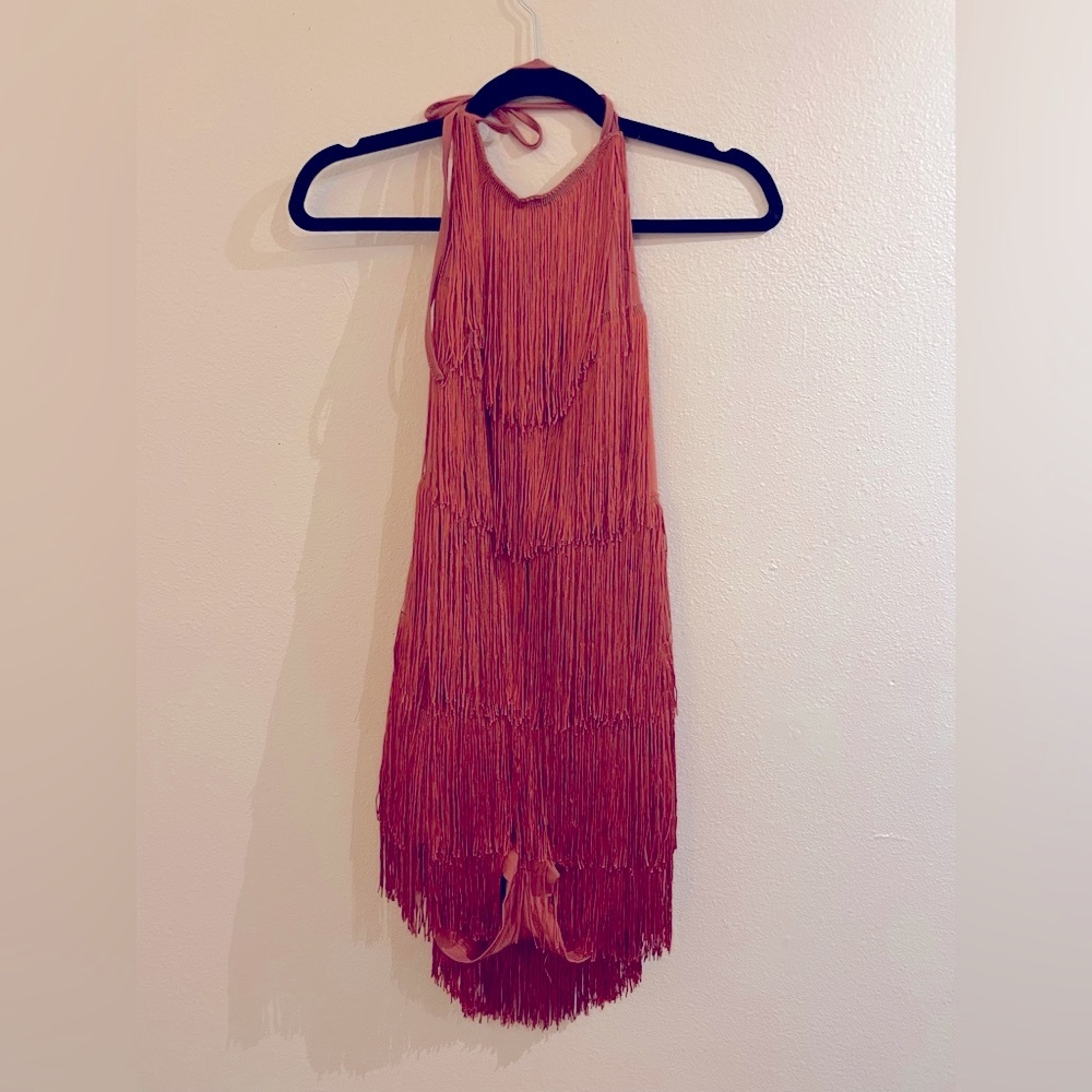 Orange Fringe Jumper